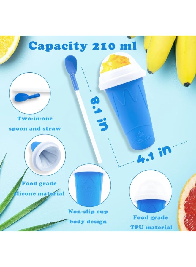 HOOKOR DIY Slushy Maker Cup,Magic Quick Frozen Smoothies Cup, Cooling Cup, Double Layer Squeeze Slushy Maker Cup, Homemade Milk Shake Ice Cream Maker - Image 4