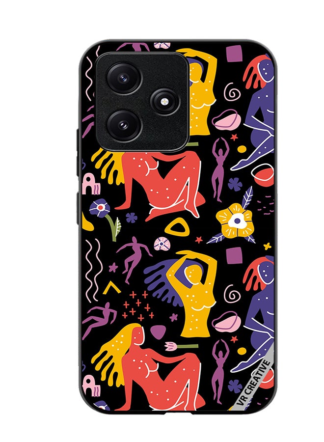 VR CREATIVE Protective Case Cover For Xiaomi Poco M6 Pro 5G Of Flat Matisse Style Design Multicolour - Image 1