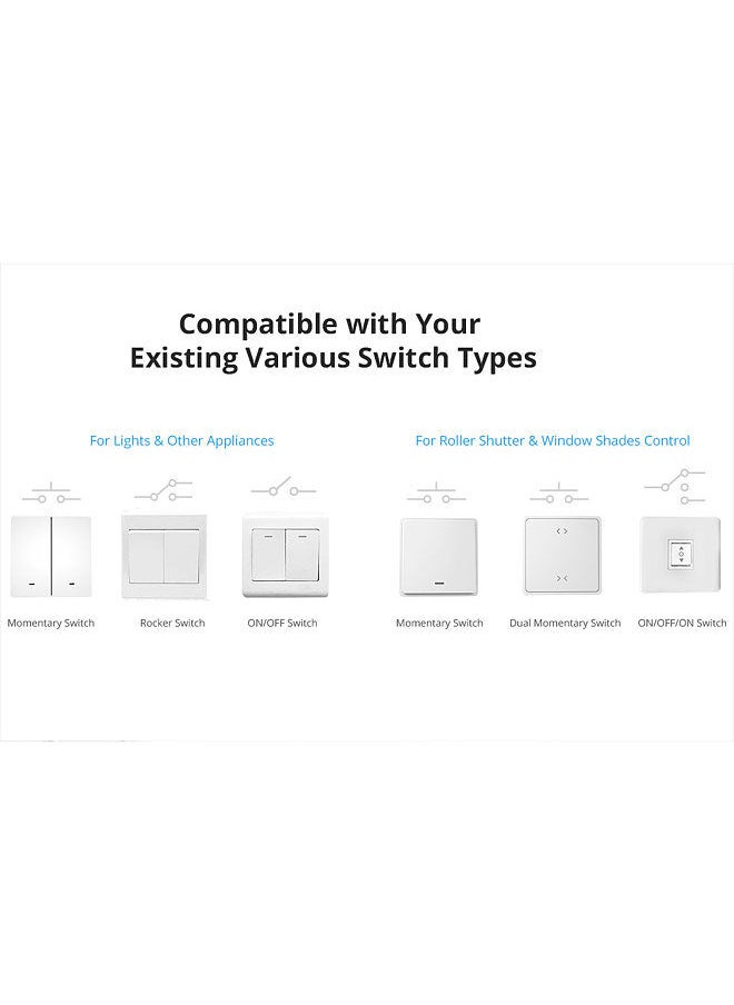 SONOFF - DUALR3 Lite Dual Relay Wi-Fi Smart Switch Module Voice/APP Remote Control Double 2-Way DIY Switch Module for Light/Curtain/Blinds/Roller Shutter Compatible with   Alexa/Google Assistant - Image 1