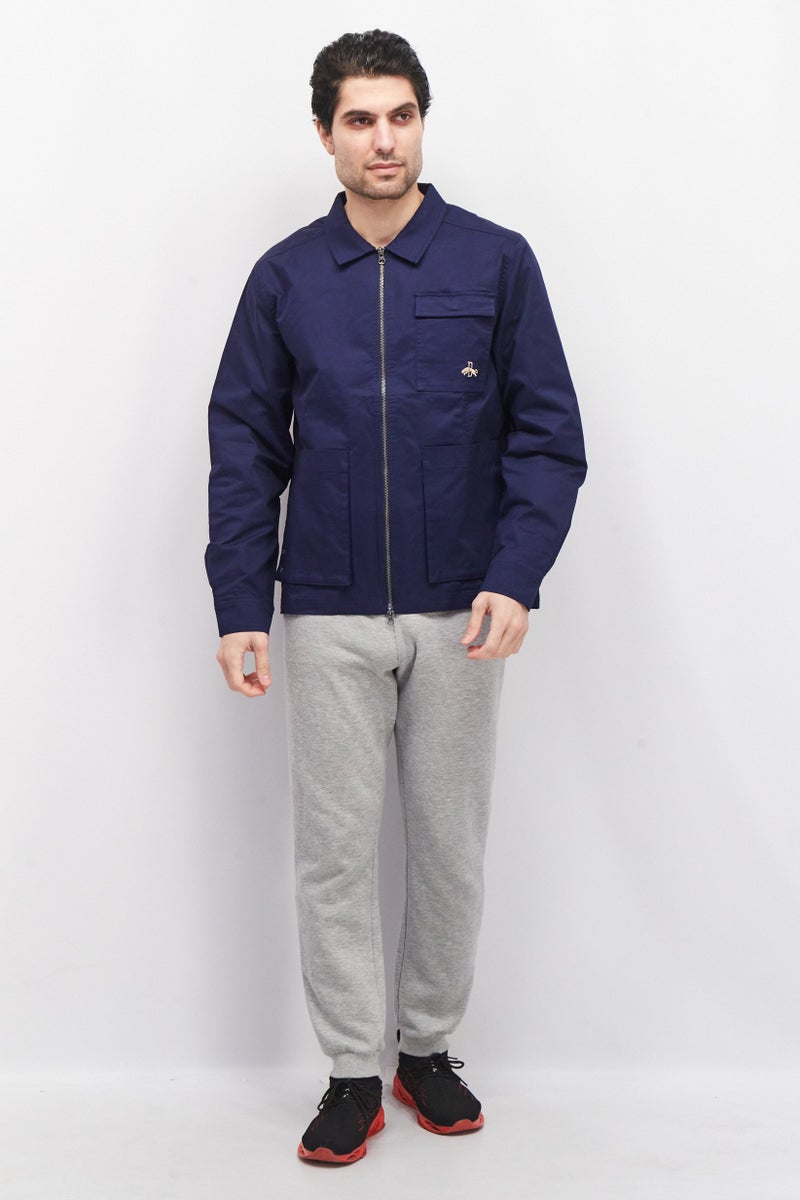 PUMA Puma x Select Men Regular Fit Long Sleeves Training Jacket, Navy Blue  - Image 2