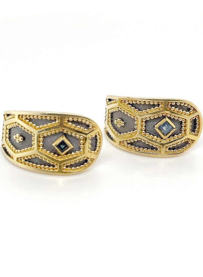 BTC ELLA - Silver Earrings Gold Plated (SIL0505) - Image 2