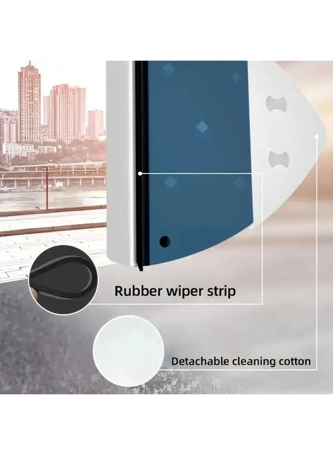 Double Sided Magnetic Glass Wiper 8 15mm No Water Drops Manual Cleaning Tool - Image 5