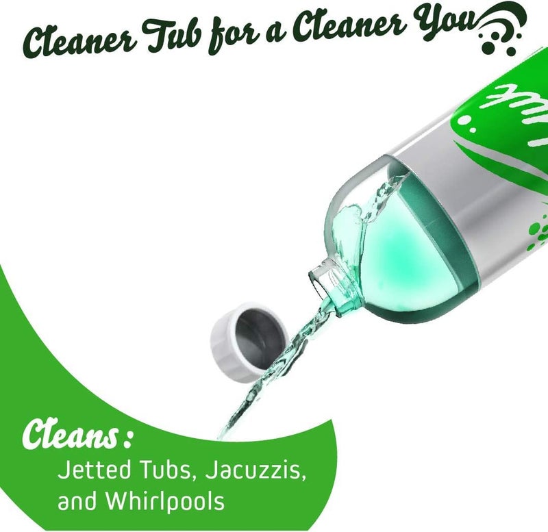 Oh Yuk Oh Yuk Jetted Tub Cleaner for Jet Tubs, Bathtubs, Whirlpools, The Most Effective Jetted Tub Cleaner, Septic Safe, 32 Cleanings per Bottle - 1 Gallon  - Image 2