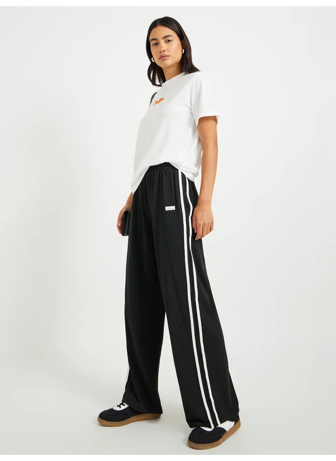 تايك تو Take Two Side Stripe Drawstring Waist Loose Fit Pants