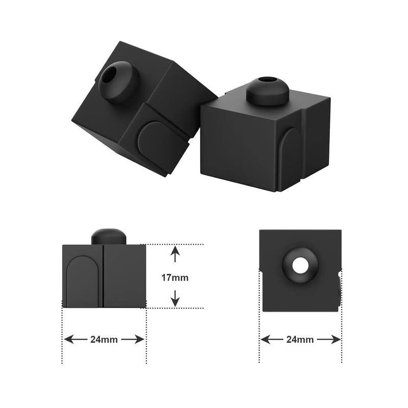 3D Printer Heater Block Silicone Cover 5pcs for Ender 3 V2 Neo 3V3 SE Extruder Protective Socks - Image 3