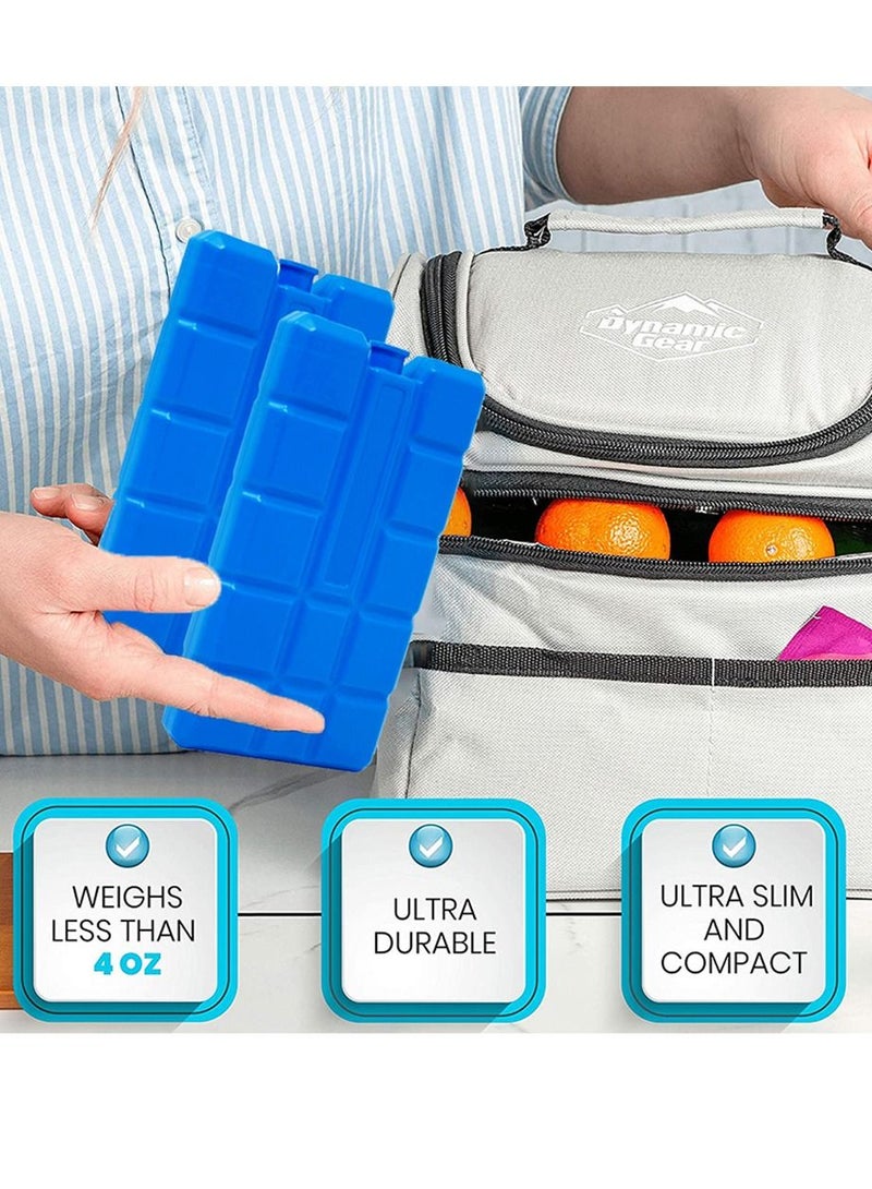 SYOSI Reusable Ice Packs for Lunch Boxes or Coolers Ice Pack Bricks Freezer Blocks Freezer Packs (Pack of 2) - Image 4