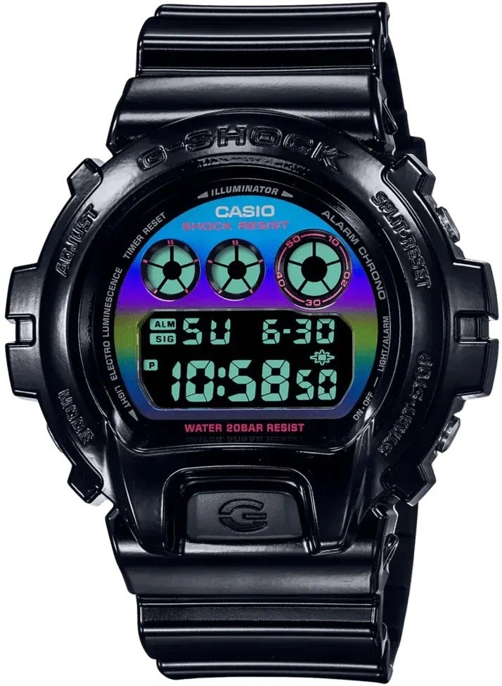 G-SHOCK Casio Men Watch G-Shock Digital Black Dial Resin Band DW-6900RGB-1DR. - Image 1
