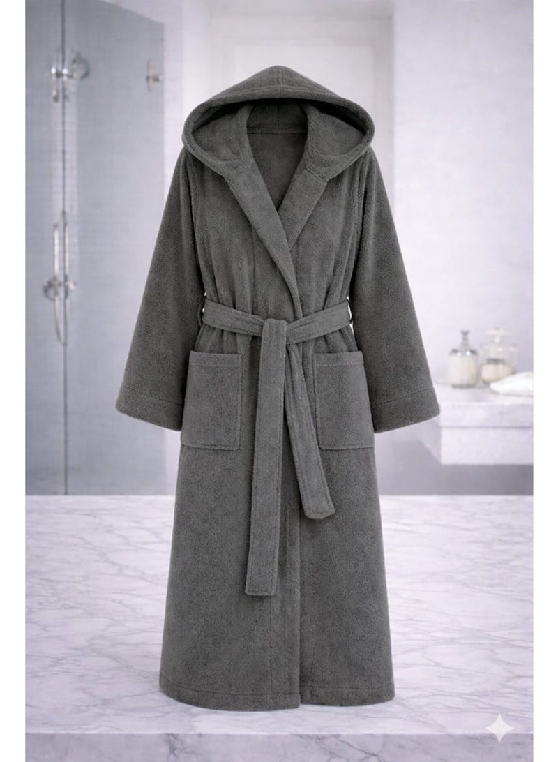 TM HOME Luxury Hotel Bath Robe + Towel 100*50 + Slipper with Luxury Box – 100% Egyptian Cotton – Elegant Color – Ultra-Soft, Highly Absorbent & Premium Quality for Home, Spa & Hotels - Image 2