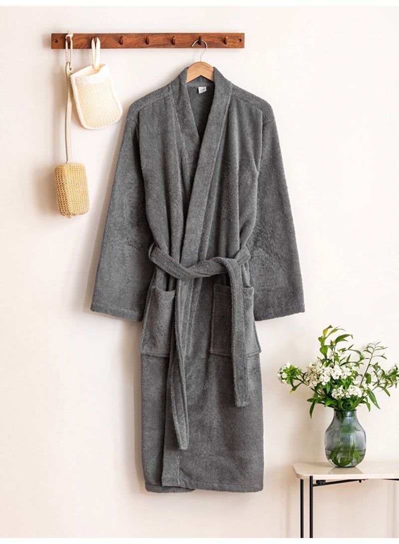 TM HOME Luxury Hotel Bath Robe + Towel 100*50 + Slipper with Luxury Box – 100% Egyptian Cotton – Elegant Color – Ultra-Soft, Highly Absorbent & Premium Quality for Home, Spa & Hotels - Image 3