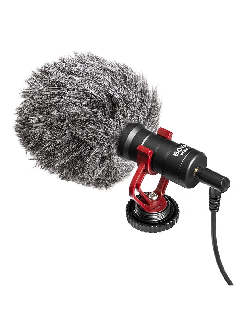 BOYA Mm1 Universal Cardiod Shotgun Microphone For Smartphone Pad And Pc With Phone Clip Windsheild Shock Mount - Image 1