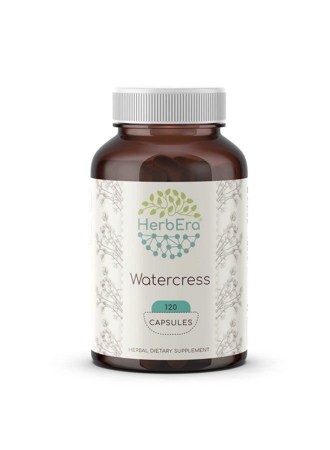 HerbEra Watercress 120 Capsules 800 Mg Watercress (Nasturtium Officinale) Dried Herb (120 Capsules) - Image 1