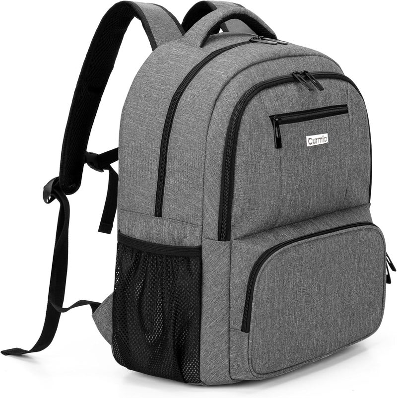 CURMIO CURMIO CPAP Travel Backpack - Compatible for ResMed AirSense & Philips System One, Carry On Bag for CPAP Machine & Supplies, Gray, Patent Design
