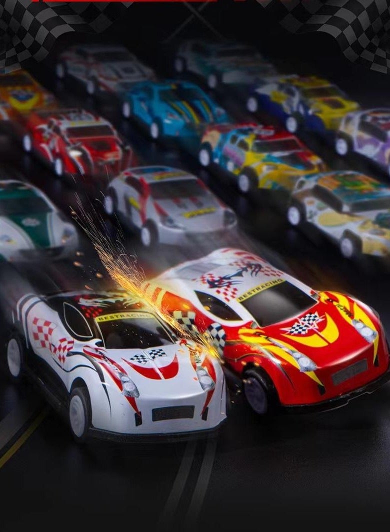 HalaKids 60pcs Alloy Racing Cars, Multi-Colour Friction Powered Cars Toys for Toddlers, Toy Cars Collection Set with Storage Display Case - Image 5