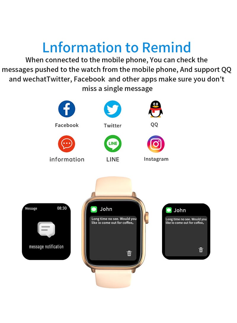 RollsTimi  Smart Watches For Women Men,Fitness Tracker with Heart Rate Sleep Monitor,1.85” HD Full Touch IP67 Waterproof Casual Sport Smartwatch for Android IOS - Image 2