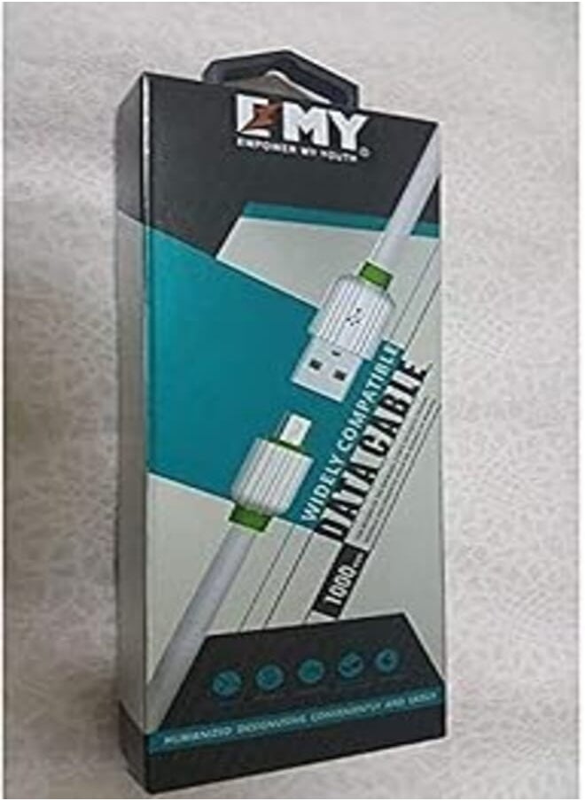 EMY - Emy USB Cable For Android Devices - 1000mm - White - Image 1