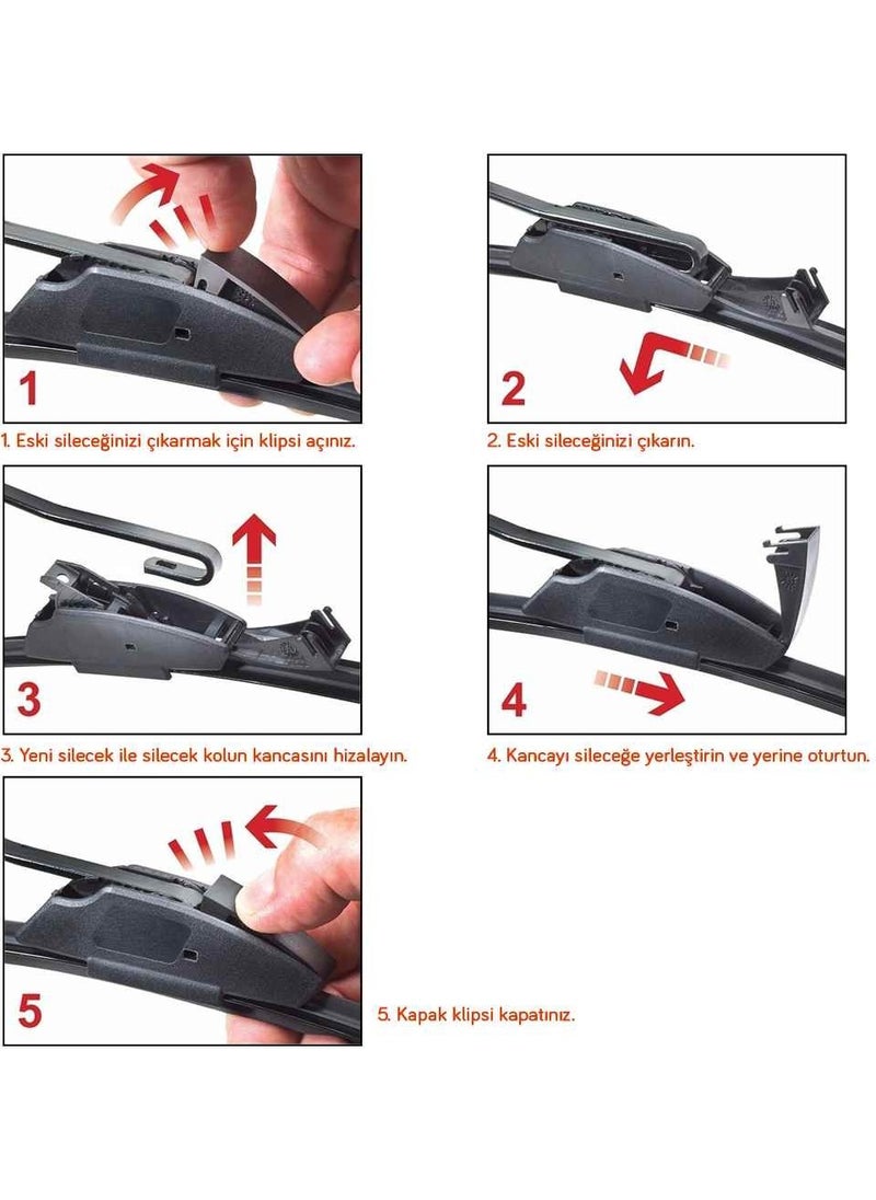 RBW - 90620 Honda Civic 8 Sedan (Fa, Fd) 2006-2007 Front Wiper Set - Image 1