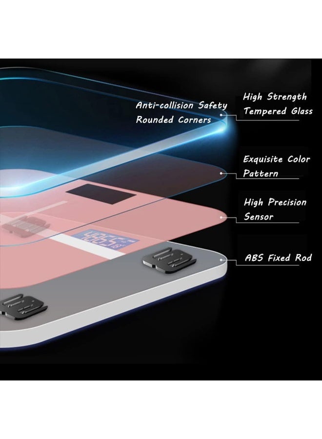 SAFENHAND Automatic Personal Glass Digital Weighing Smart Scale Intelligent Electronic Household Machine With LCD Display Accurate Body Fat Weight Measurement - Image 4