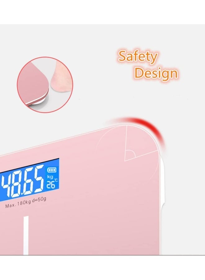 SAFENHAND Automatic Personal Glass Digital Weighing Smart Scale Intelligent Electronic Household Machine With LCD Display Accurate Body Fat Weight Measurement - Image 5