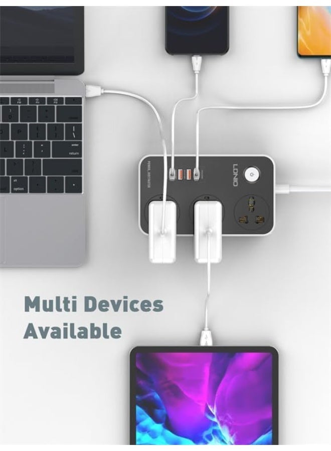 LDNIOi LDNIO "Safe Home" Smart Power Strip – Ultimate Power & Safety with 3 Sockets, 20W USB-C PD, and QC3.0 Fast Charging. - Image 2