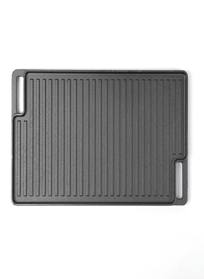 HAWOK Cast Iron Griddle 2-in-1 Reversible 18inchx10inch - Image 3