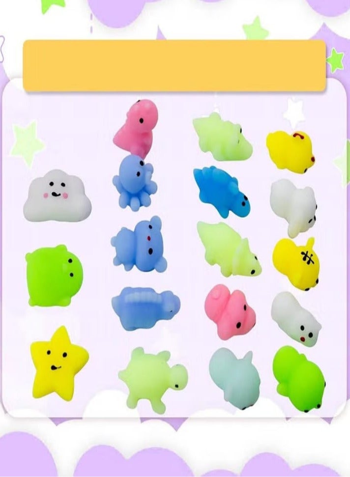 18 Pcs Tiny Mochi Squishy Toys for Kids Age Over 3 Years Old,Kawaii Squishy Animals, Party Favors for Kids, Stress Relief Toy for Boys Girls Birthday Present, - Image 2