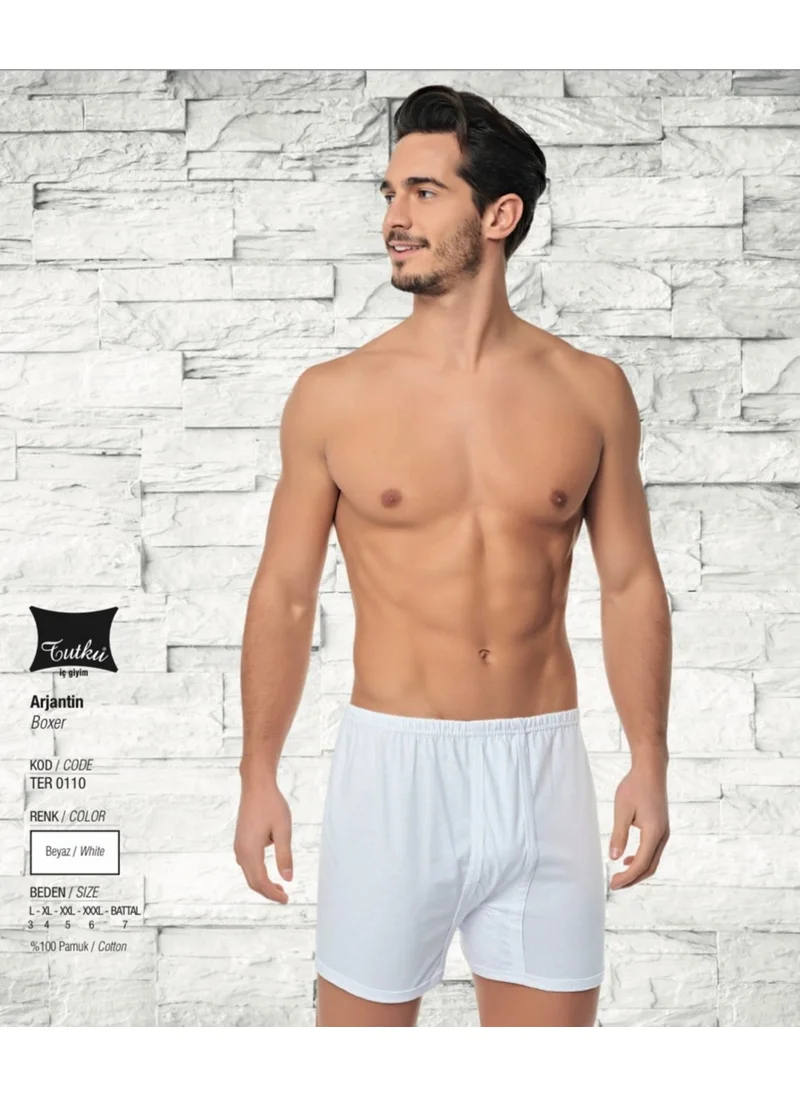 Tutku Passion Men's Combed Cotton Argentina Boxer 12 Pieces