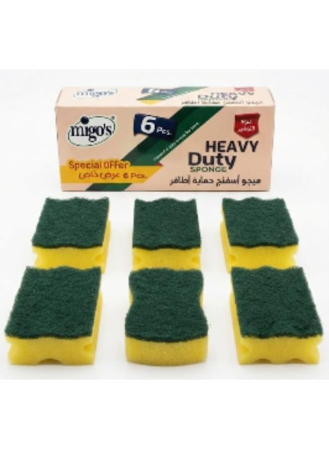 Migos Multi-purpose nail-protecting cleaning sponges (6 pieces) - Image 4