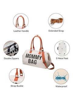 Gonice Diaper Bag Tote with 2 Organizers, Mommy Bag for Hospital, Large Capacity Waterproof Baby Bag for Mom Travel  - Image 3