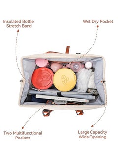 Gonice Diaper Bag Tote with 2 Organizers, Mommy Bag for Hospital, Large Capacity Waterproof Baby Bag for Mom Travel  - Image 4