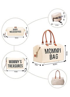 Gonice Diaper Bag Tote with 2 Organizers, Mommy Bag for Hospital, Large Capacity Waterproof Baby Bag for Mom Travel  - Image 2