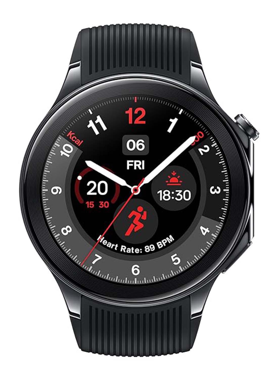 OnePlus Watch 2 Google WearOS Screen Size 1.43 Black Steel