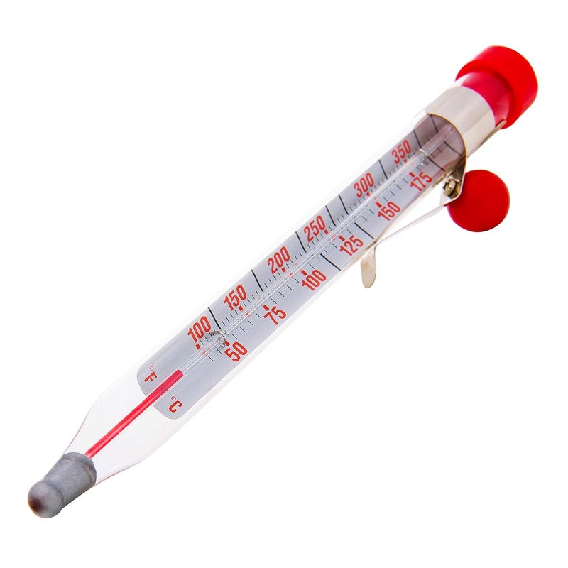 Escali AHC3 NSF Certified Precision Classic Candy/Deep Fry/Confection Glass Thermometer, Red/Clear - Image 3