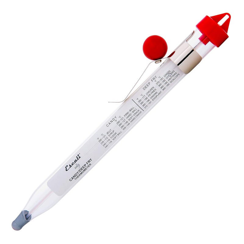 Escali AHC3 NSF Certified Precision Classic Candy/Deep Fry/Confection Glass Thermometer, Red/Clear - Image 4