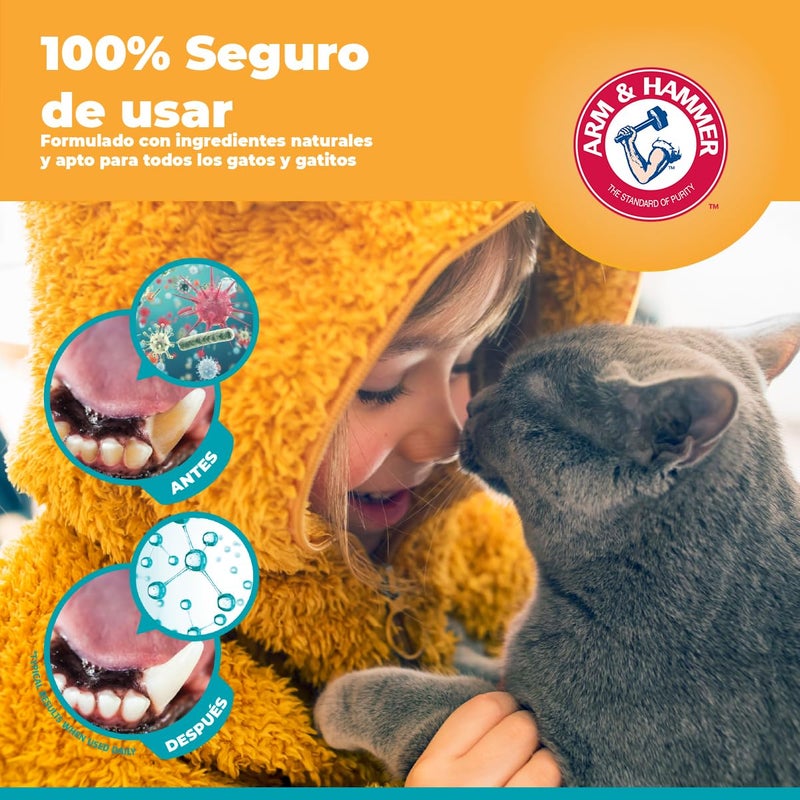 Arm and Hammer Fresh Breath Dental Kit for Kittens Cat Toothbrush and Toothpaste with Baking Soda Cat Oral Care Cat Dental Kit for Kittens in Tuna Flavor & Fresh Mint Scent for Cat Teeth Cleaning - Image 5