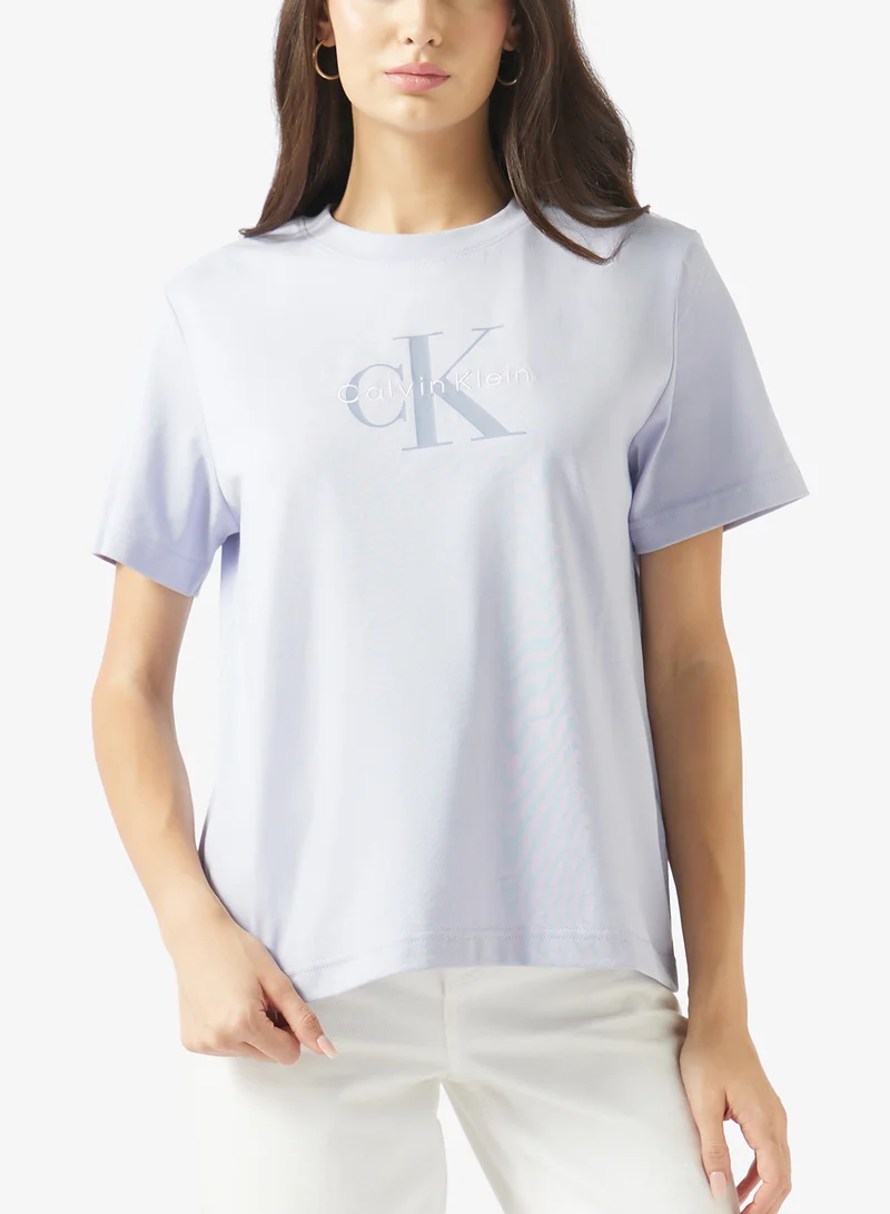 Calvin Klein Jeans Cosmic Sky Classic Logo T-Shirt for Women | Best Price UAE