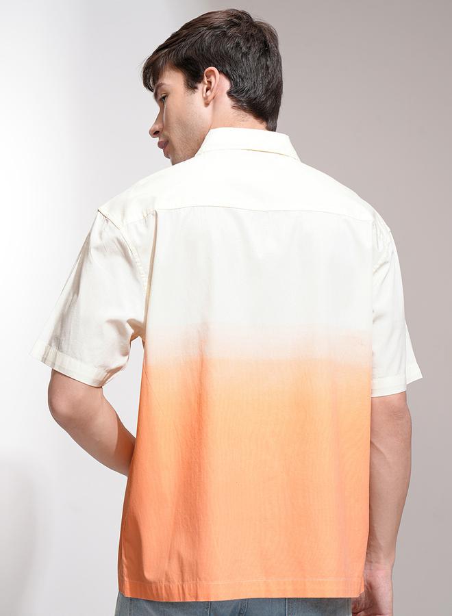 HIGHLANDER Color Block Oversized Collared Shirt - Image 2