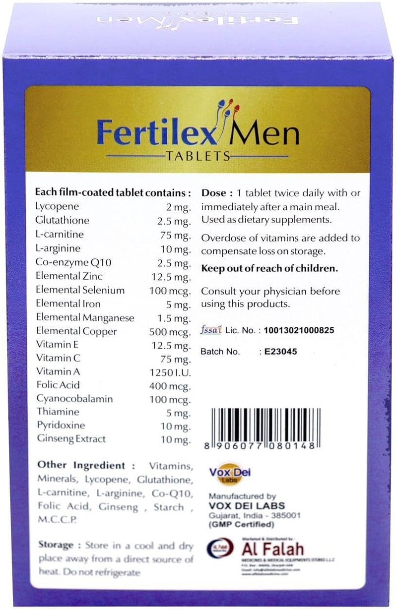 Vox Dei Labs Fertilex Men Tablets - 60 Tablets - Image 2