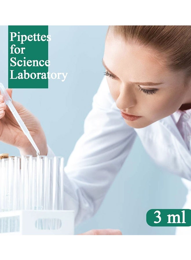 100PCS 3ml Plastic Transfer Pipettes, Dropper Pipette for Lab Essential Oil DIY Art - Image 4