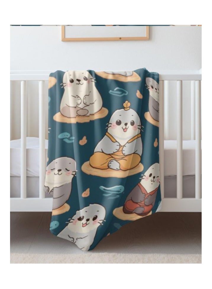 عام بطانية رقيقة من الفانيلا (دافئة ومريحة، ومناسبة للنوم واستخدام الألعاب وإزالة الغبار ومقاومة للرمل) 150 سم * 200 سم - 848 - Image 5