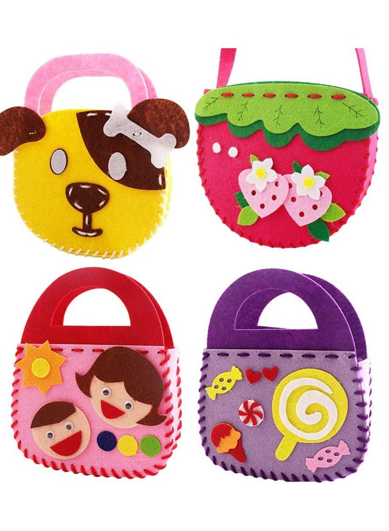 Childrens Sewing Kits for Beginners 6 Pack Children Sewing Kit, Kids Beginners Felt Craft Kit Fabric DIY Crafts Handbag, 6 Patterns  - Image 5