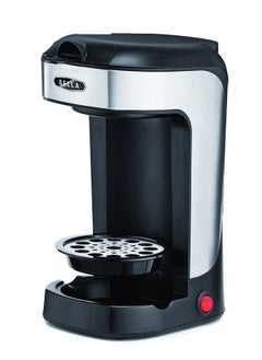 One Scoop One Cup Coffee Maker Single Serve Brewer With Adjustable Drip Tray And Permanent Filter Dishwasher Safe Stainless Steel And Black