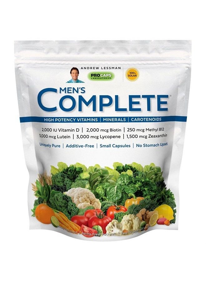 Andrew Lessman - Multivitamin - Men's Complete 30 Packets – High Potencies of 30+ Nutrients, Essential Vitamins, Minerals & Carotenoids. Small Easy-to-Swallow. No Binders, No Fillers, No Additives - Image 1