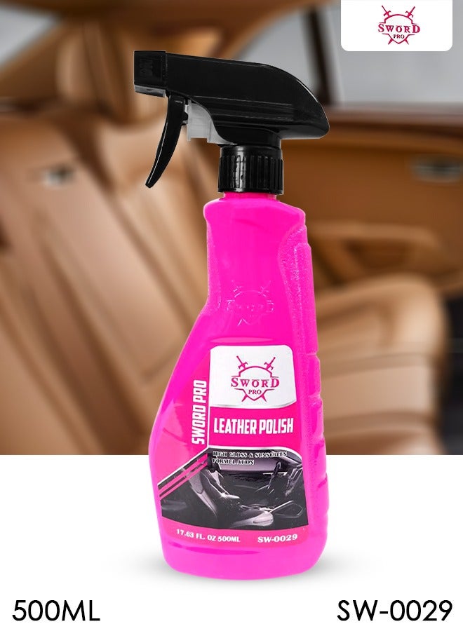 SWORD PRO Leather Polish High Gloss And Sunscreen Formulation , 500ML Leather Care Polish SW-0029 - Image 1