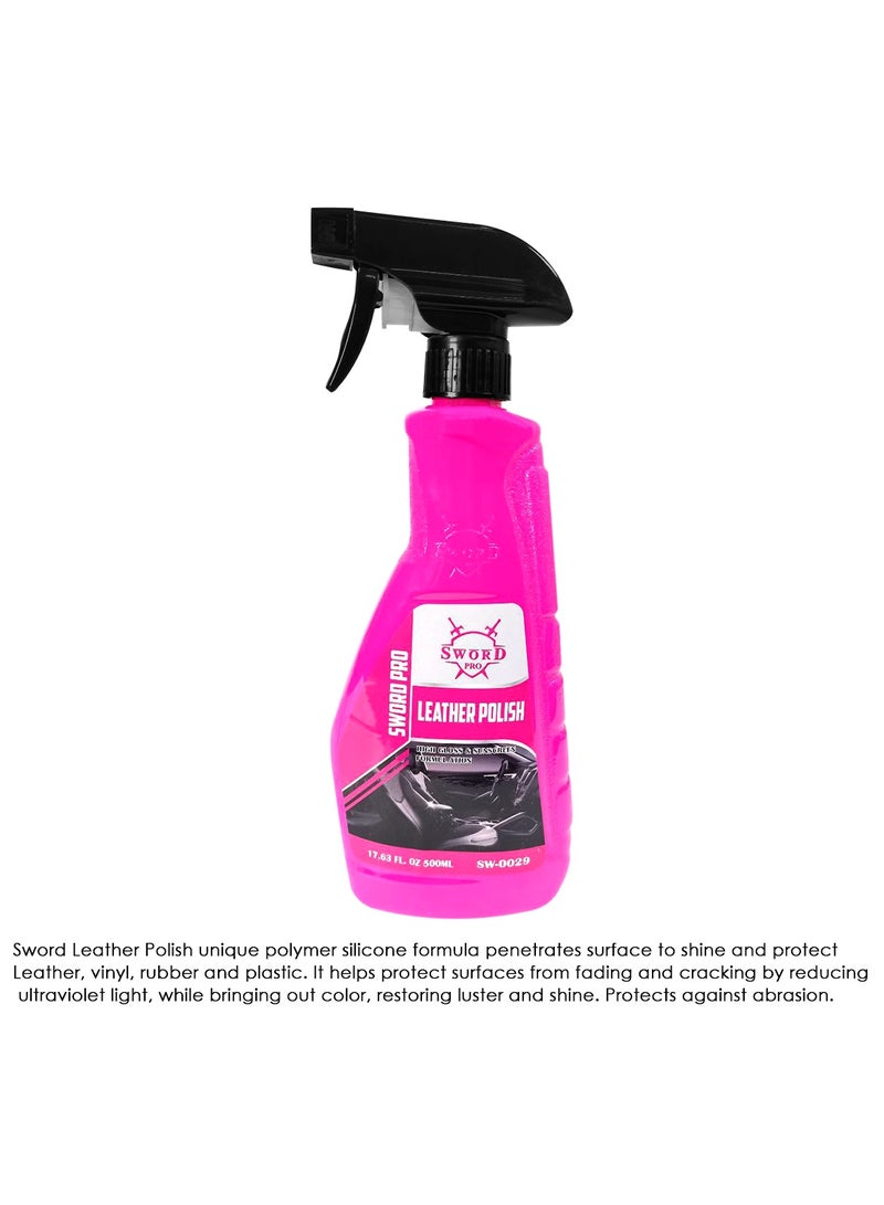 SWORD PRO Leather Polish High Gloss And Sunscreen Formulation , 500ML Leather Care Polish SW-0029 - Image 2