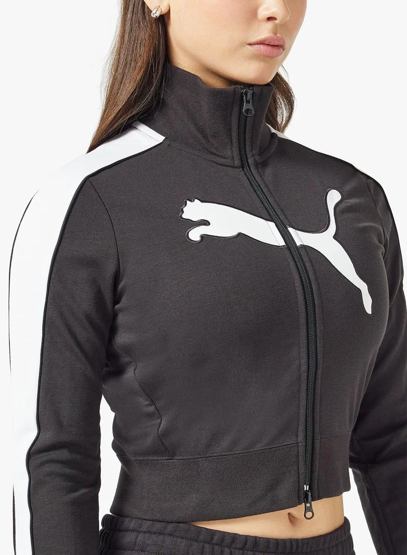 PUMA puma black-puma white Future Archive T7 Cropped Track Jacket for Women | Best Price UAE