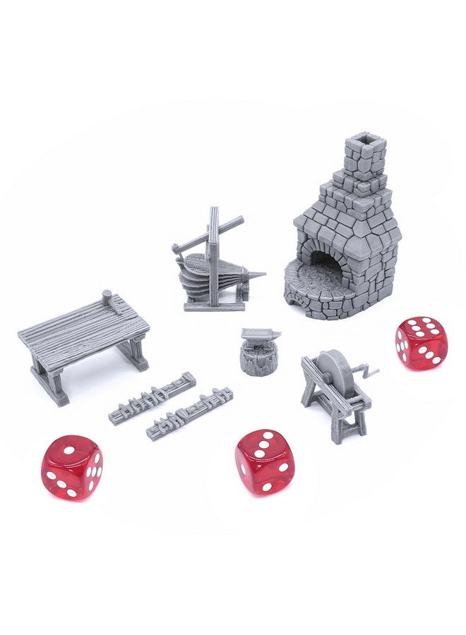 EnderToys Smithy Tools - DND Terrain Compatible with Dungeons and Dragons, 28mm Miniature Wargaming, Tabletop RPGs, Wargame Scenery - Image 2