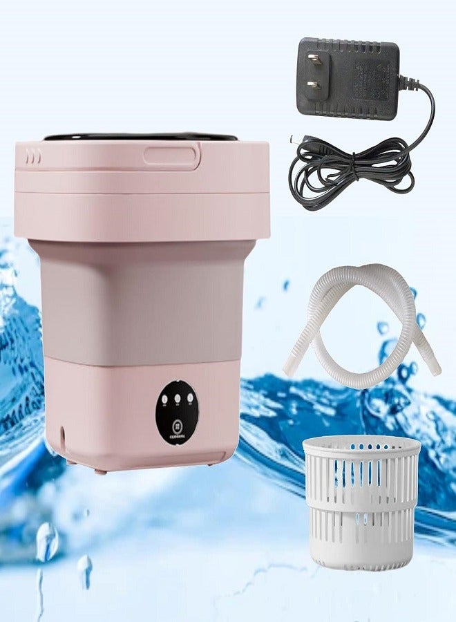 Portable Washing Machine Foldable Mini Washer 3 Modes Deep Cleaning Detachable Drain Basket Low Noise Mini Washing Machine for Underwear Baby Clothes Socks Briefs Washing Mini - Image 1