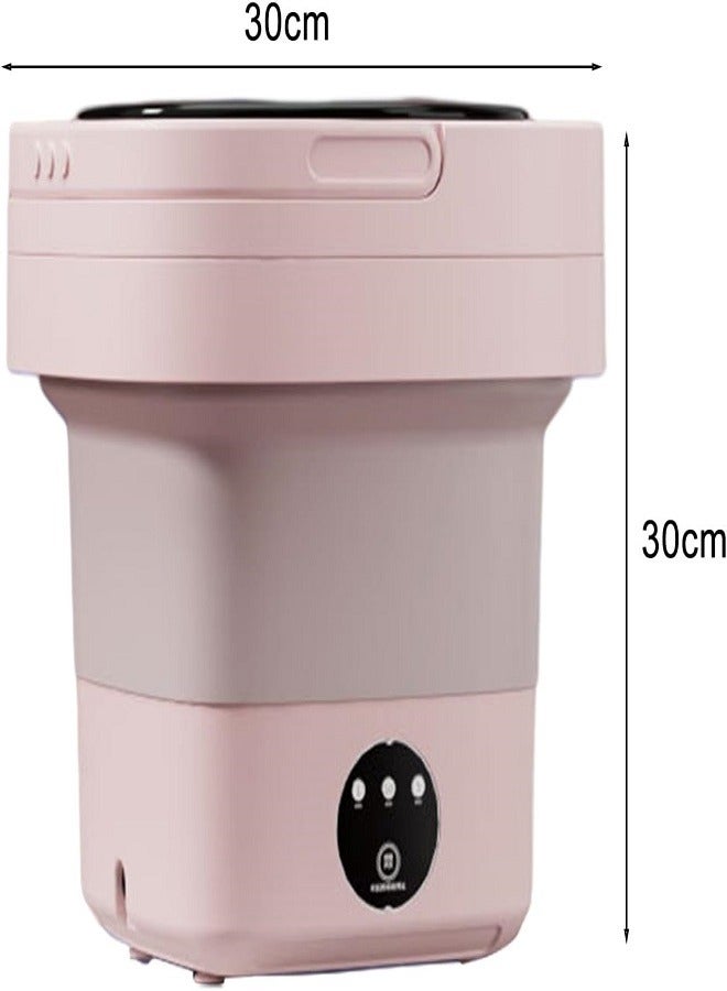 Portable Washing Machine Foldable Mini Washer 3 Modes Deep Cleaning Detachable Drain Basket Low Noise Mini Washing Machine for Underwear Baby Clothes Socks Briefs Washing Mini - Image 2