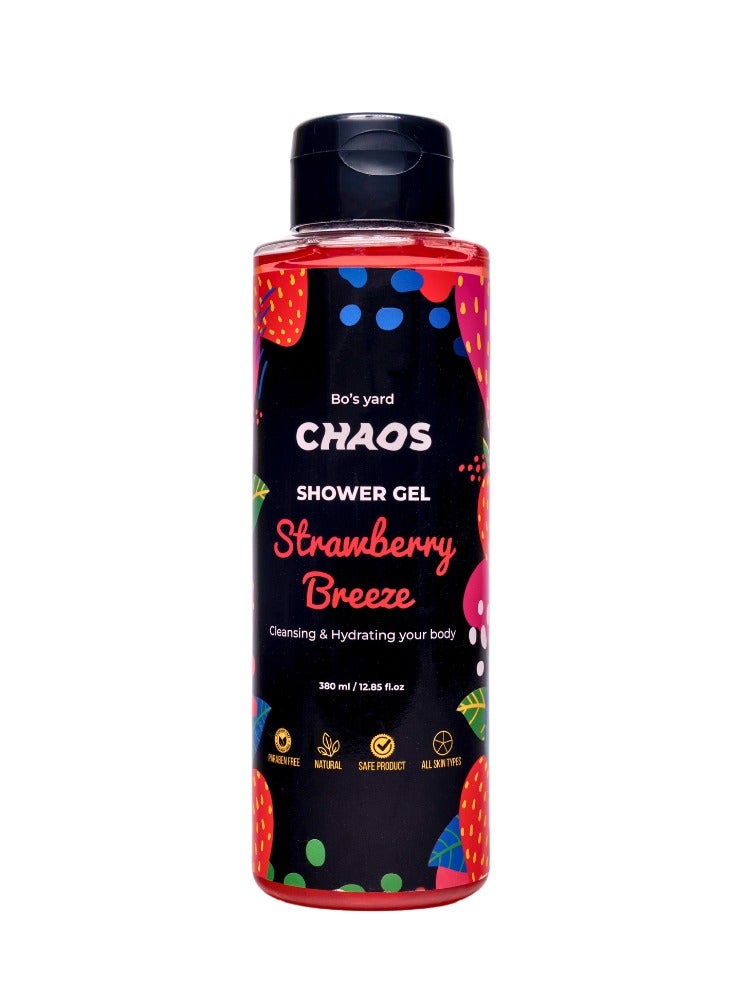 Chaos Shower Gel - Strawberry , 380ml