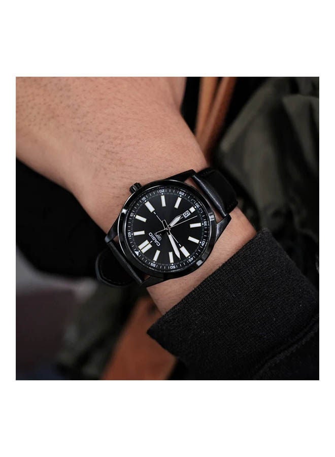 CASIO Leather Analog Watch MTP-VD02BL-1EUDF - Image 2